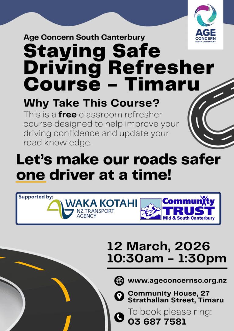 Staying Safe - Timaru 2026 Staying Safe - Timaru 2026